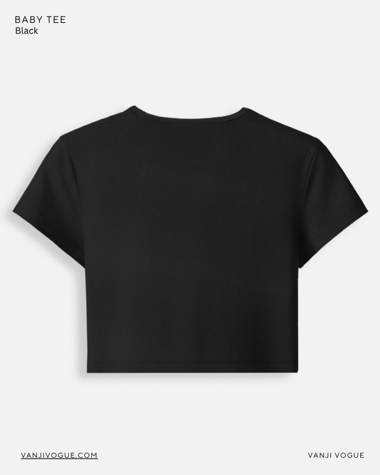 Baby Tee-Black
