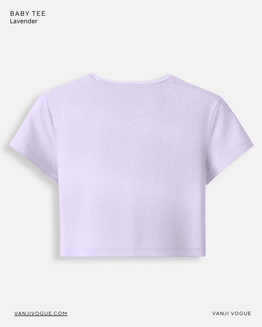 Baby Tee-Lavender