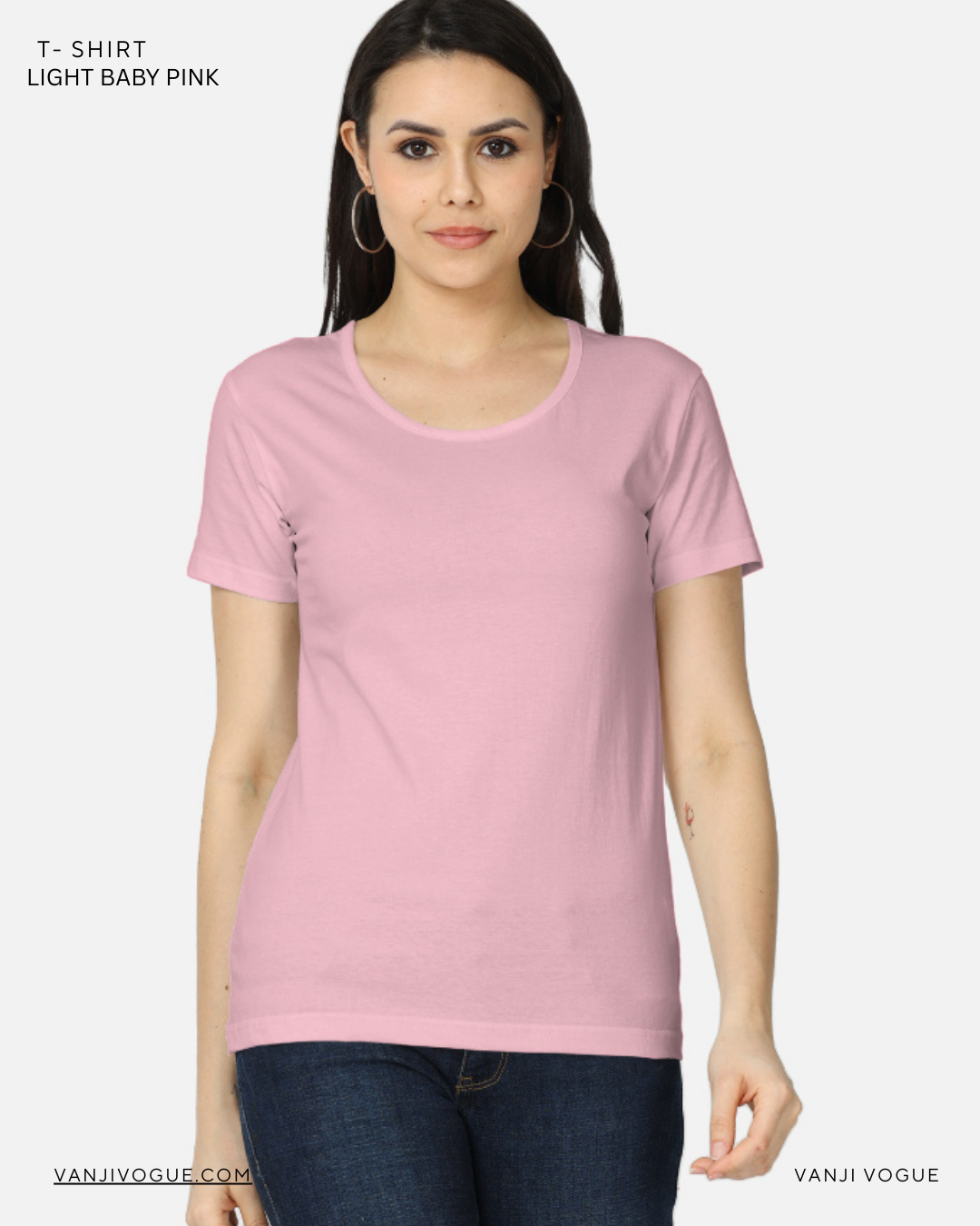 Women's Classic T-Shirt-Light Baby Pink