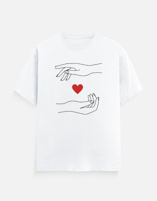 Two Hands One Heart – Unisex Valentine Tee