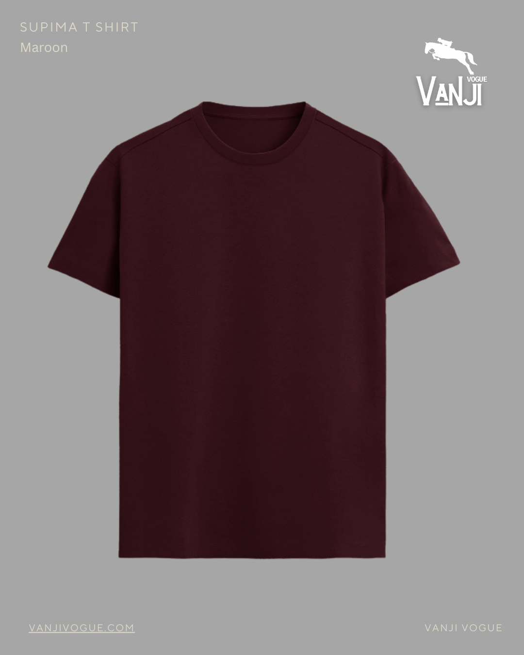 Men's Supima T-Shirt Maroon