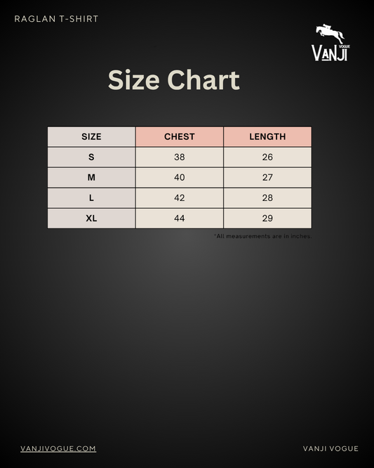 Raglan T-Shirt- Black Charcoal Melange