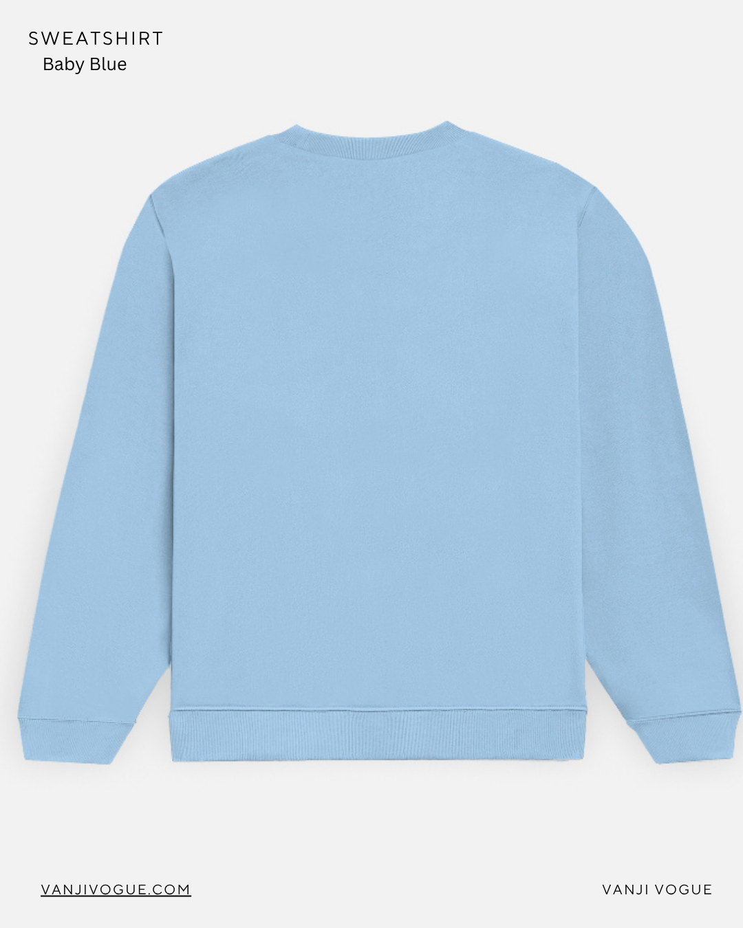 Unisex Sweatshirt-Baby Blue