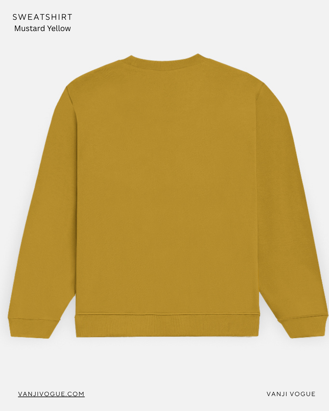 Unisex Sweatshirt-Mustard Yellow