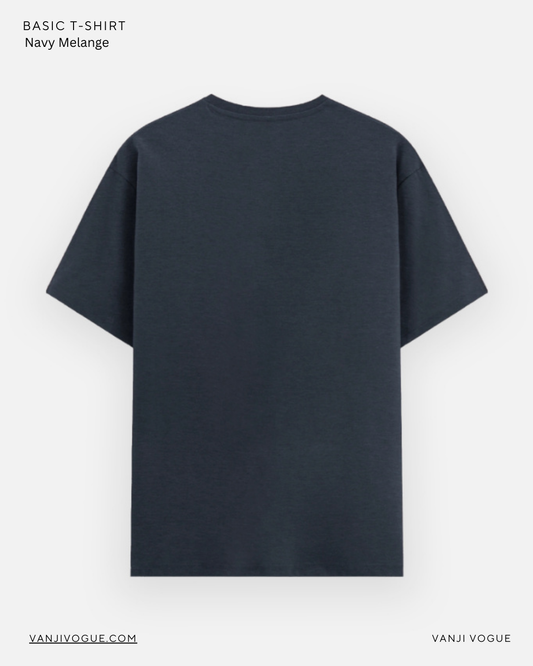 Unisex Basic T-Shirt - Navy Melange