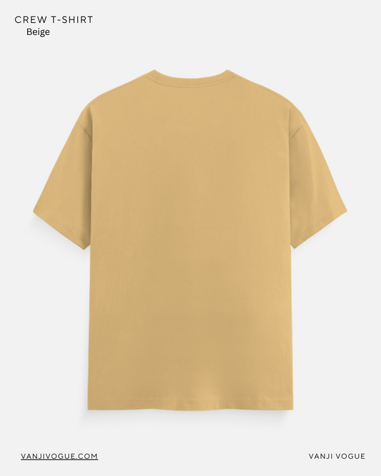 Unisex Classic Crew T-Shirt-Beige