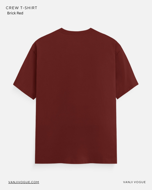 Unisex Classic Crew T-Shirt -Brick Red