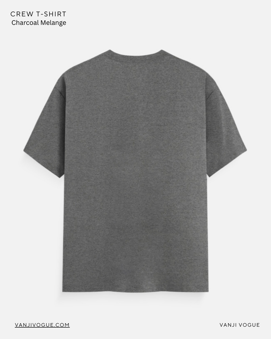 Unisex Classic Crew T-Shirt-Charcoal Melange