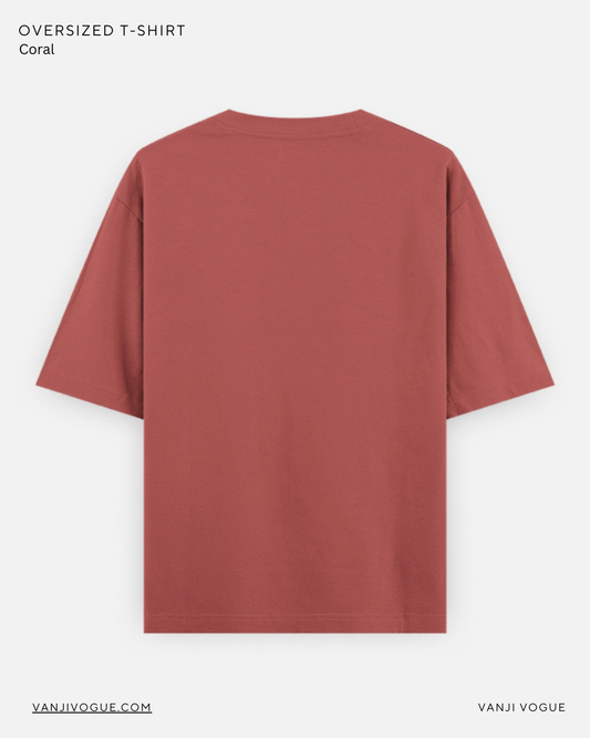Unisex Oversized Classic T-Shirt-Coral