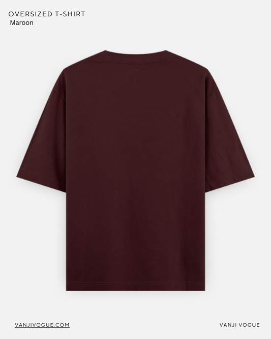 Unisex Oversized Classic T-Shirt-Maroon