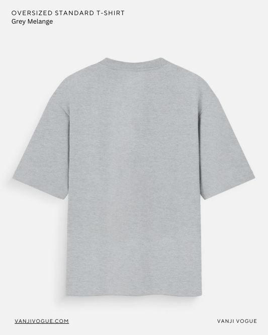 Unisex Oversized Standard T-Shirt - Grey Melange