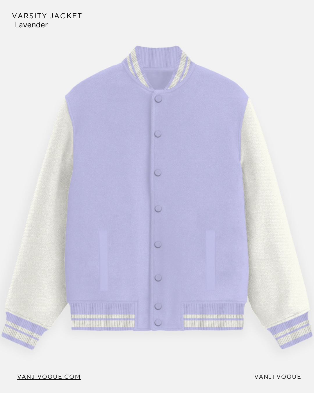 Unisex Varsity Jacket-Lavender