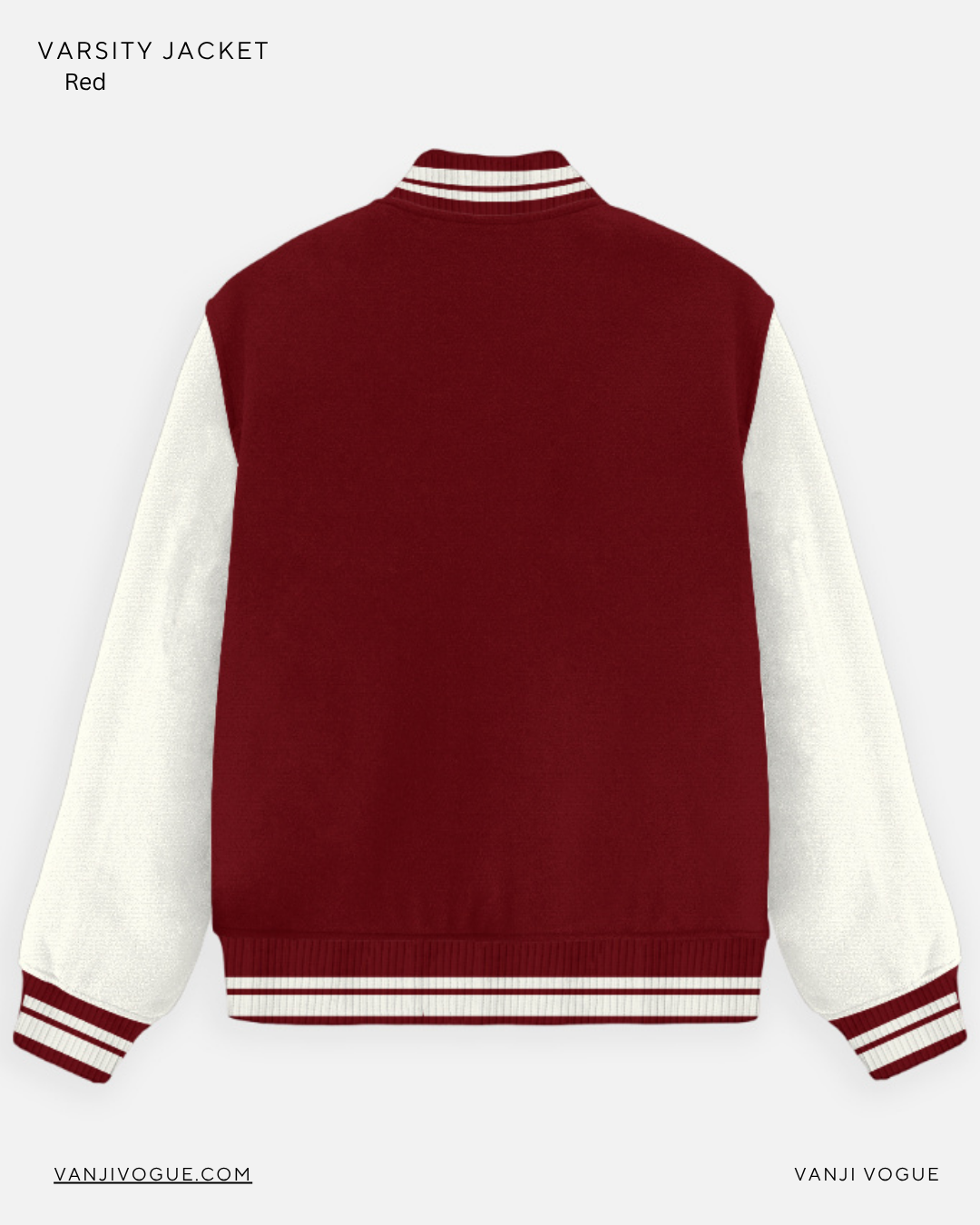 Unisex Varsity Jacket-Red