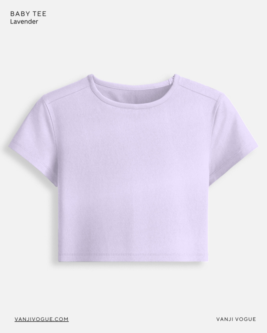 Baby Tee-Lavender