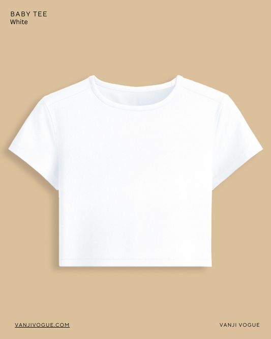 Baby Tee-White
