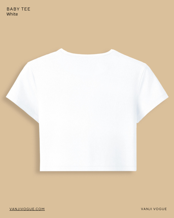 Baby Tee-White — alternate view