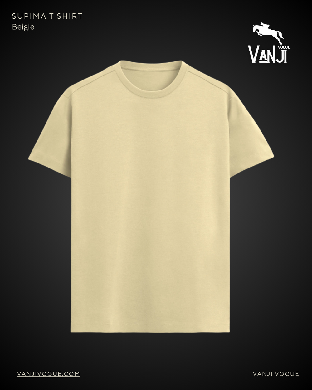 Men's Supima T-Shirt - Beige - view 1