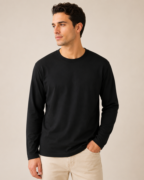 Full Sleeve T-Shirt - Black
