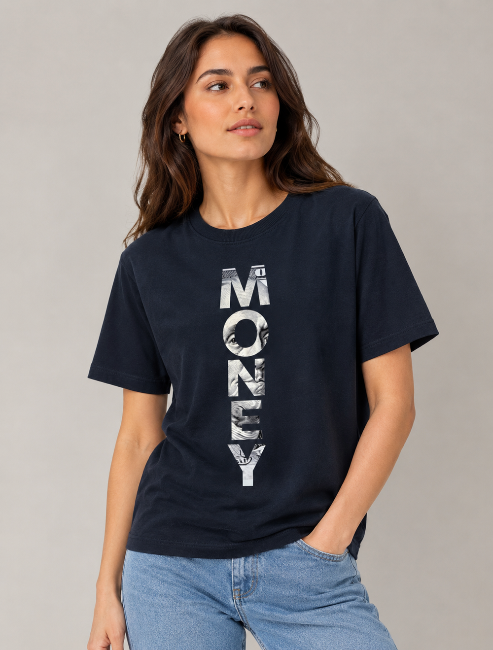 Unisex Terry Oversized Tee - Money - view 2