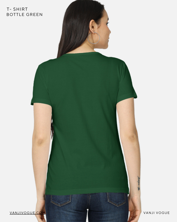 Women's Classic T-Shirt-Bottle Green — alternate view
