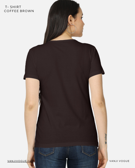 Women's Classic T-Shirt-Coffee Brown
