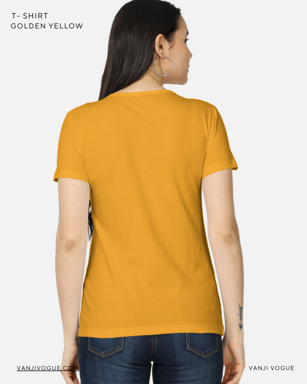 Women's Classic T-Shirt-Golden Yellow — alternate view