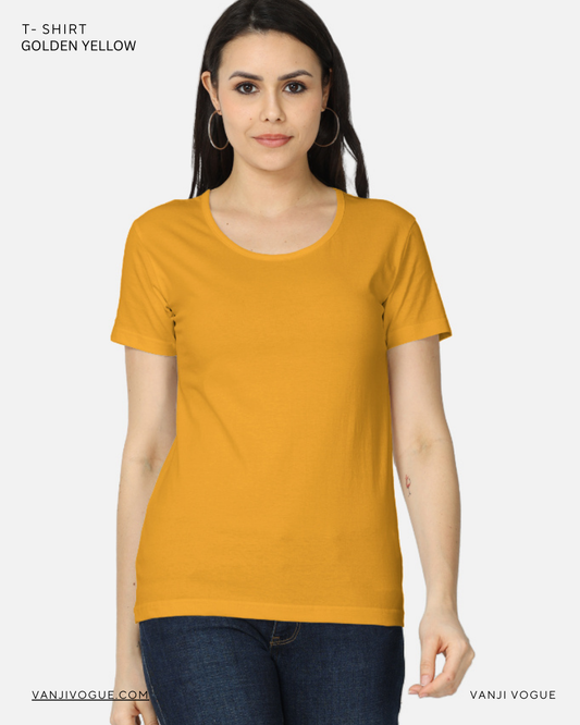 Women's Classic T-Shirt-Golden Yellow