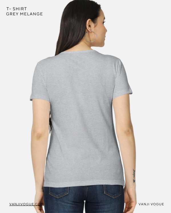 Women's Classic T-Shirt-Grey Melange — alternate view