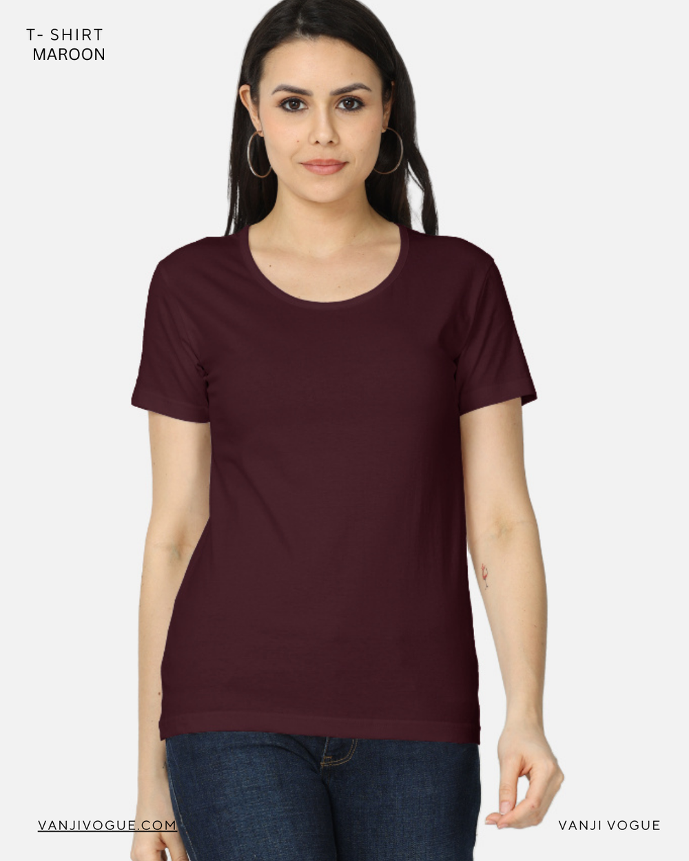 Women's Classic T-Shirt-Maroon - view 1