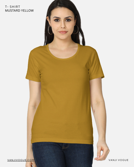 Women's Classic T-Shirt-Mustard Yellow