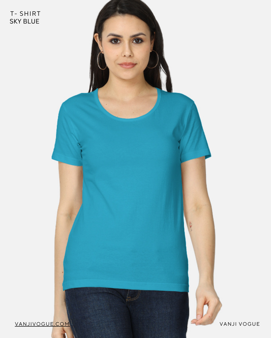 Women's Classic T-Shirt-Sky Blue
