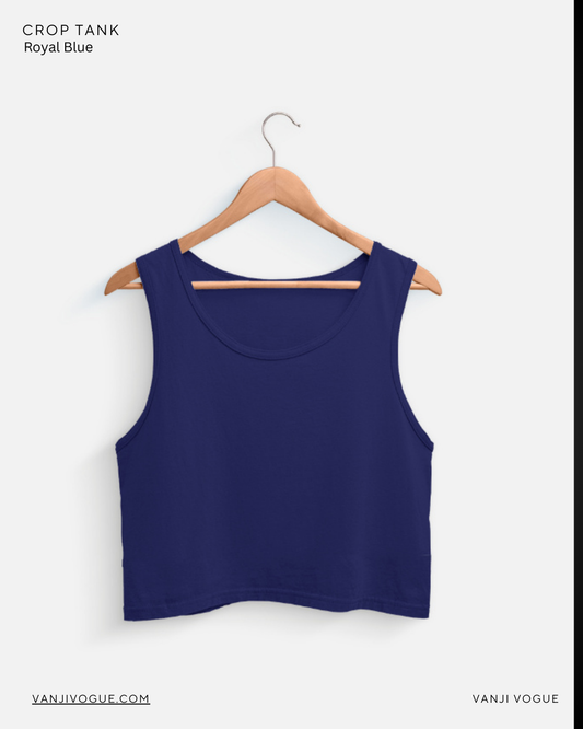 Crop Tank-Royal Blue