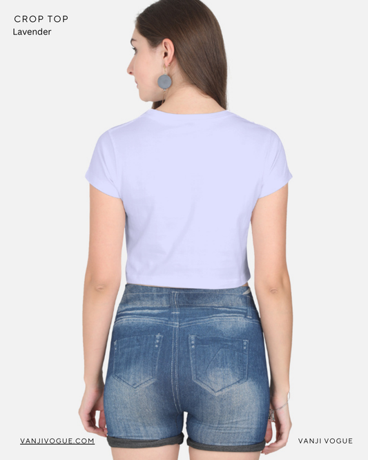 Crop Top-Lavender