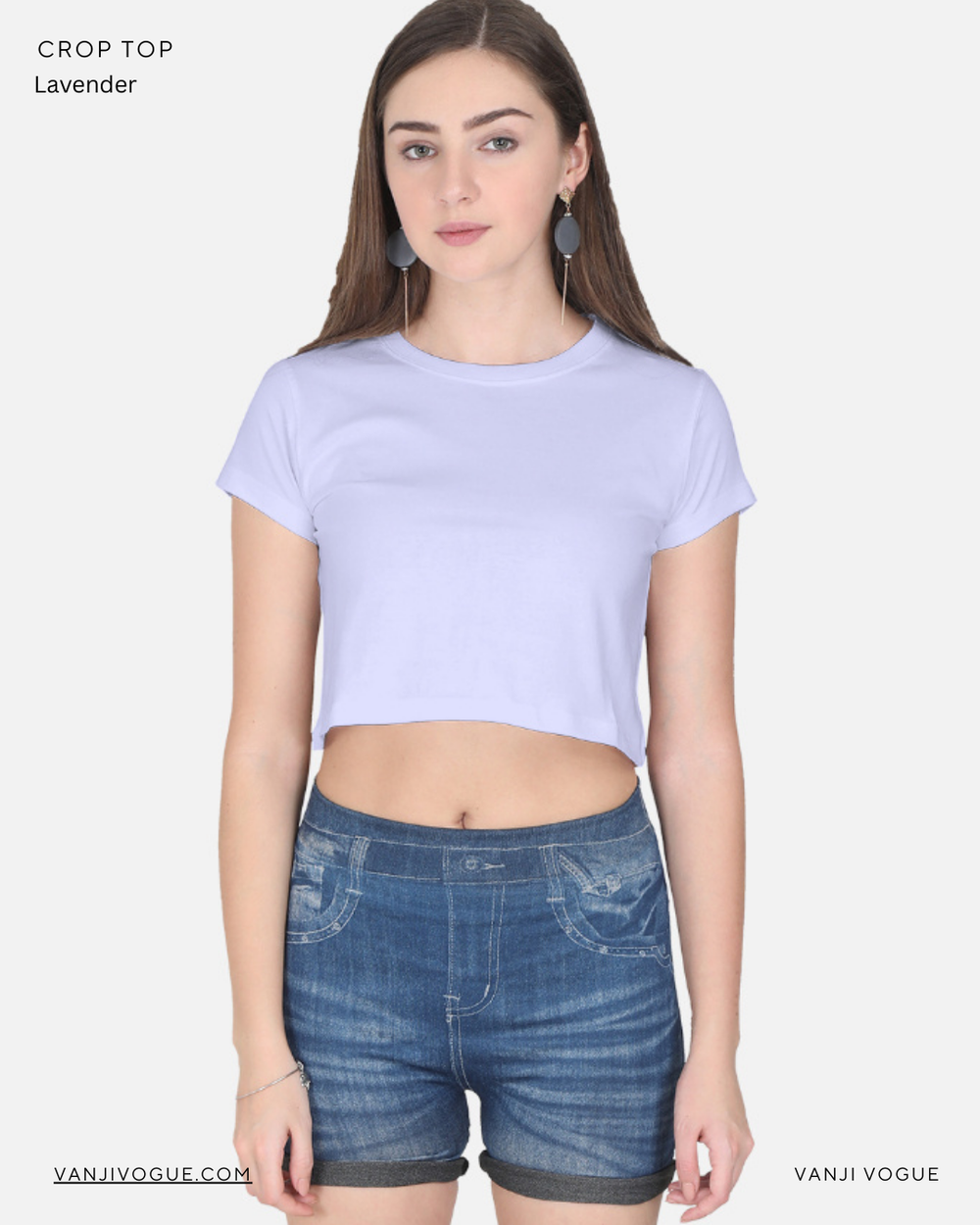 Crop Top-Lavender - view 1