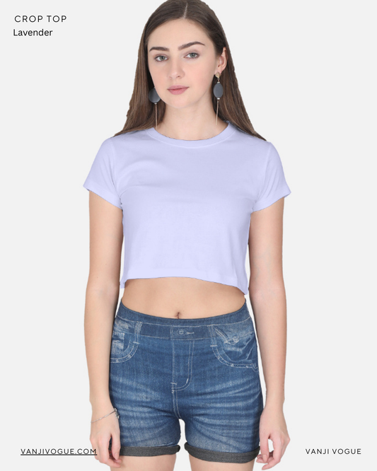 Crop Top-Lavender