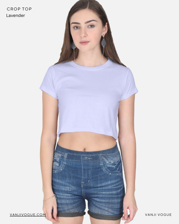 Crop Top-Lavender