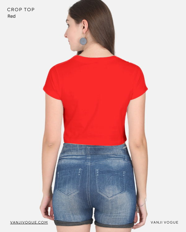 Crop Top-Red — alternate view