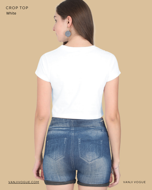 Crop Top-White