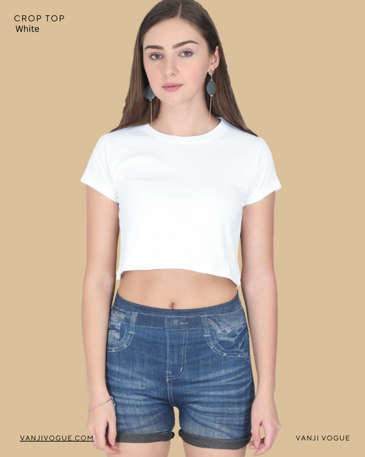 Crop Top-White