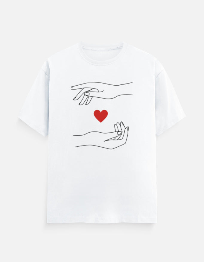 Two Hands One Heart – Unisex Valentine Tee