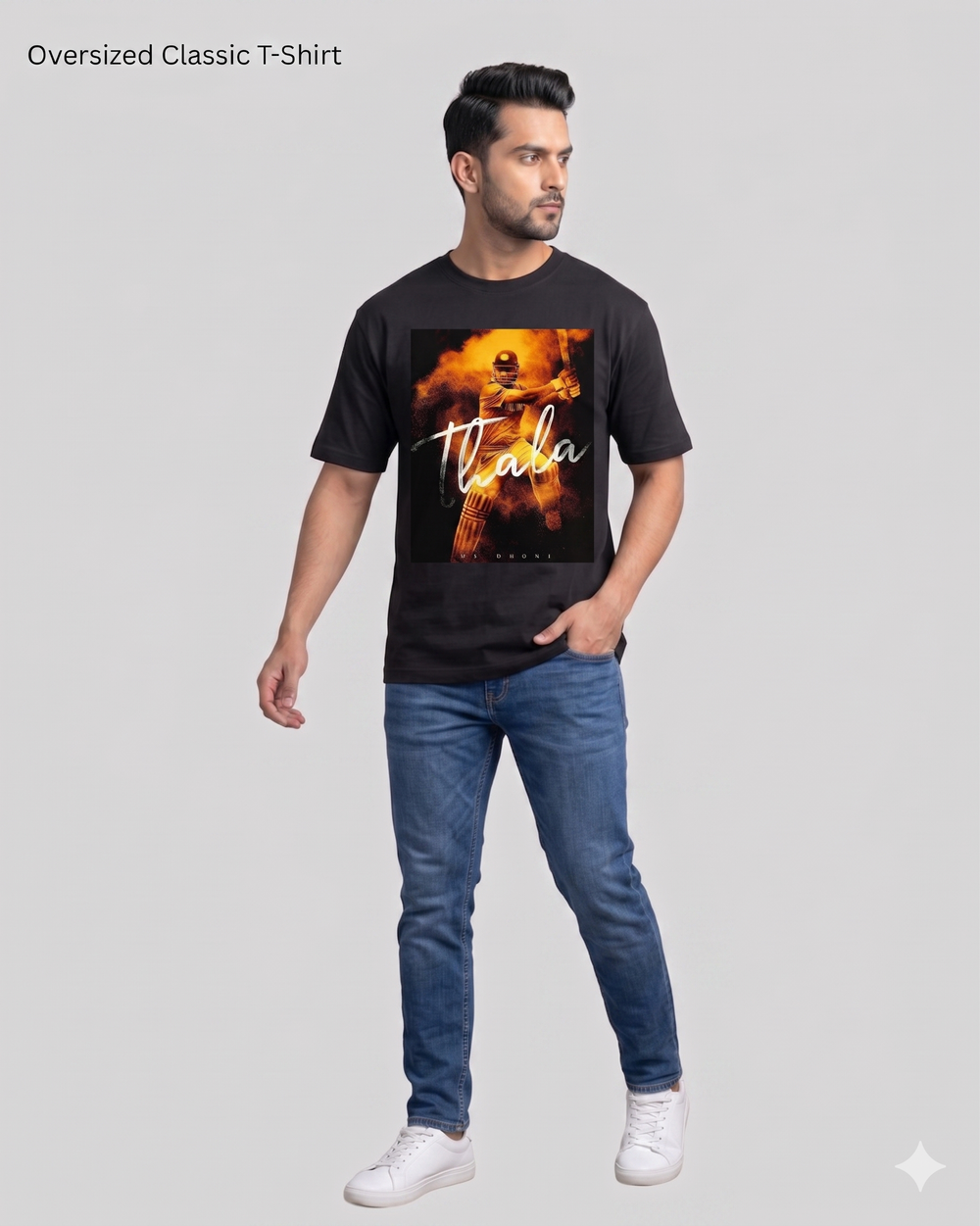 Unisex Oversized Classic T-Shirt - Thala - view 4