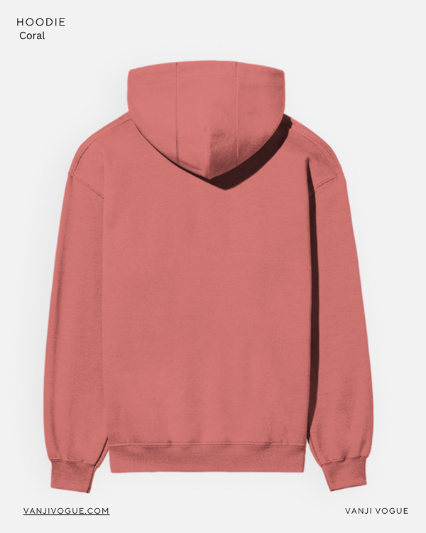 Unisex Hoodie-Coral — alternate view