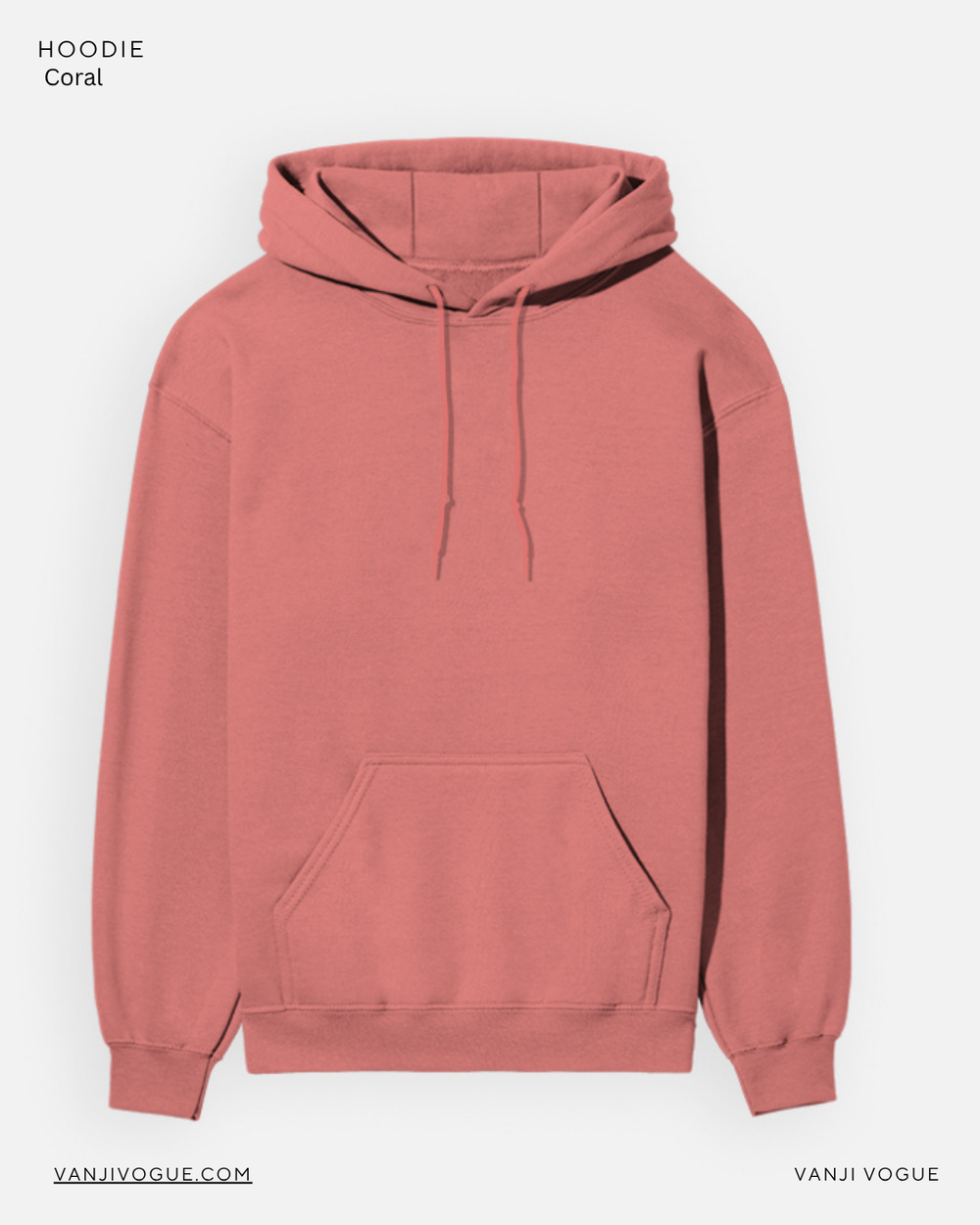 Unisex Hoodie-Coral - view 1