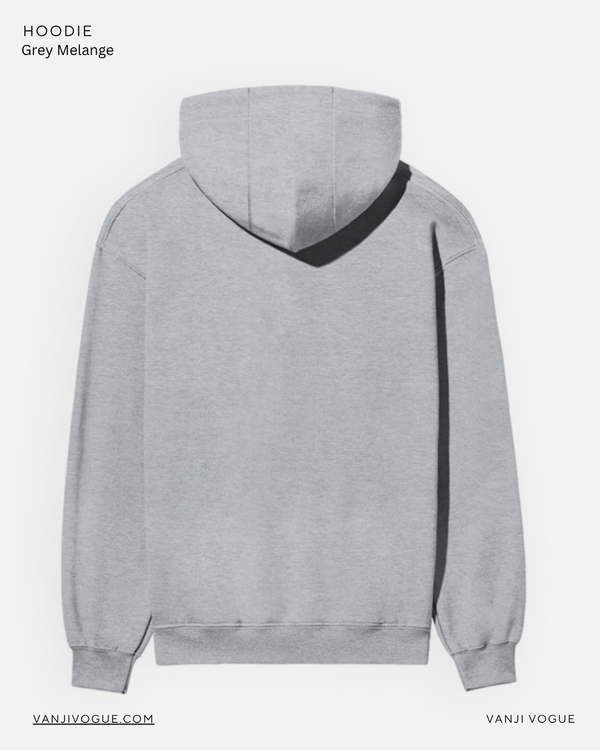 Unisex Hoodie-Grey Melange — alternate view
