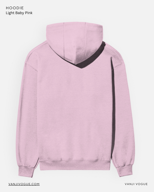 Unisex Hoodie-Light Baby Pink