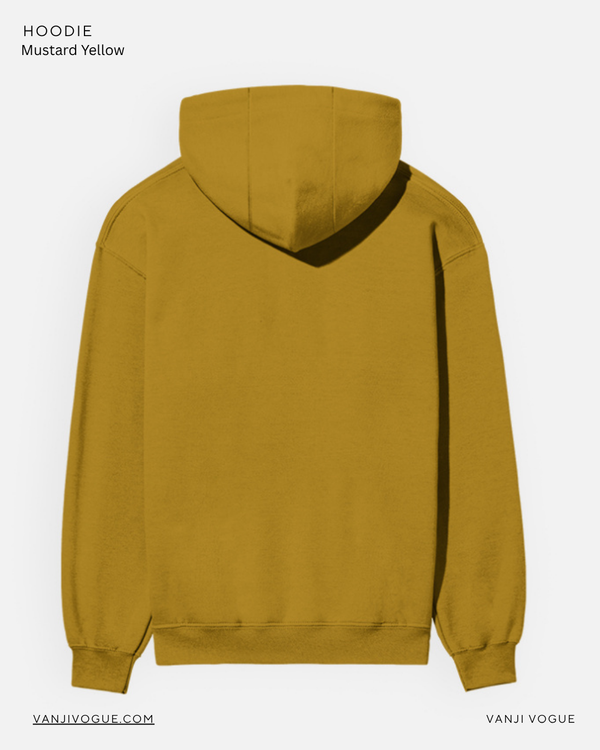 Unisex Hoodie-Mustard Yellow — alternate view