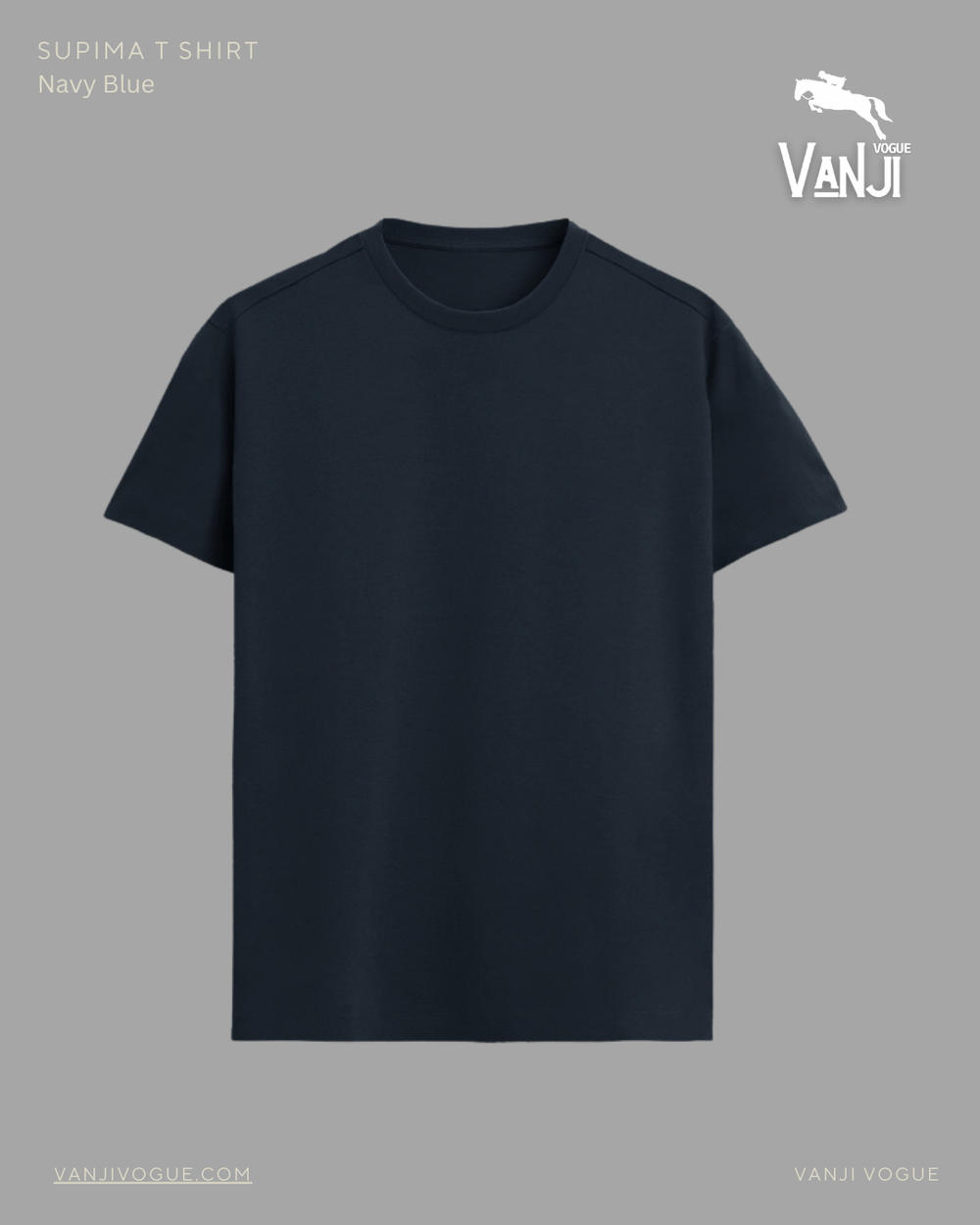 Men's Supima T-Shirt Navy Blue - view 1