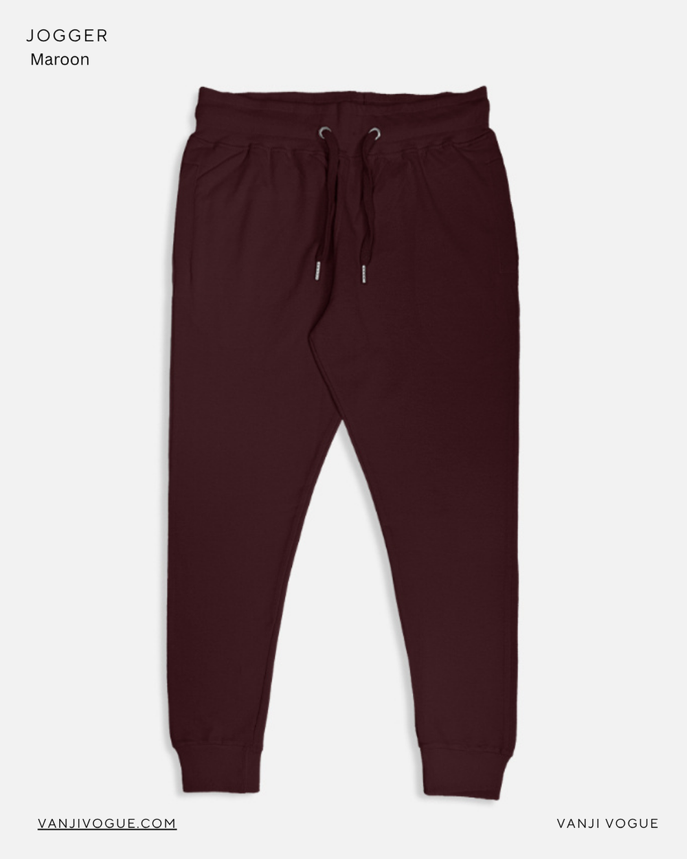 Unisex Joggers-Maroon - view 1