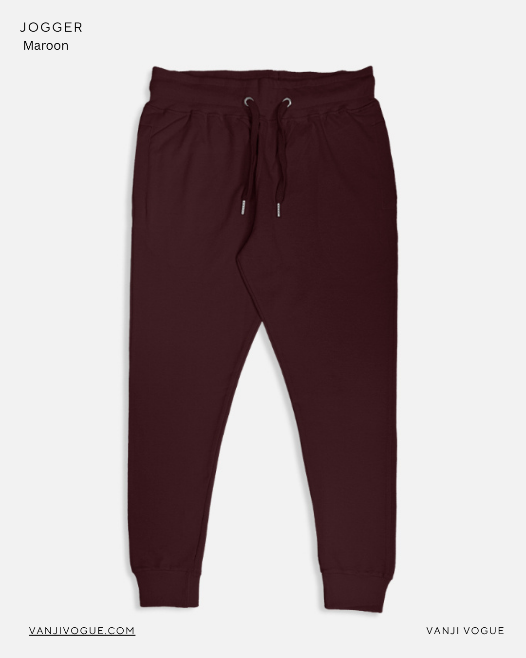 Unisex Joggers-Maroon