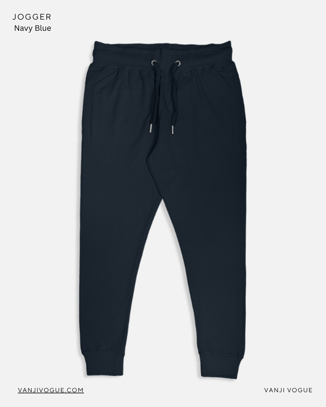 Unisex Joggers-Navy Blue